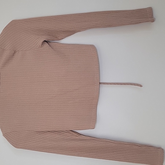 Y2K Cropped Tie Front Sweater Woman's XXS Fairy Whimsy - Picture 5 of 7